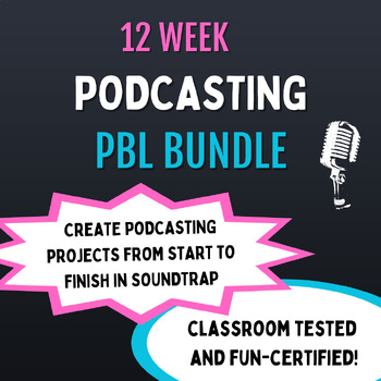 Preview of Project-Based Learning Podcasting Bundle (Using Soundtrap)