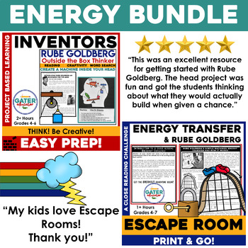 Preview of Project-Based Learning | Rube Goldberg Machines | Energy Transfer BUNDLE