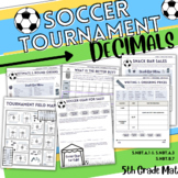 Project Based Learning - Soccer Tournament Math: 5th Grade