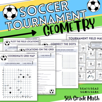 Preview of Project Based Learning - Soccer Tournament Math: Coordinate Grid & Geometry