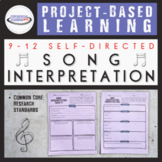 Song Interpretations: Project Based Learning Lesson Plan {