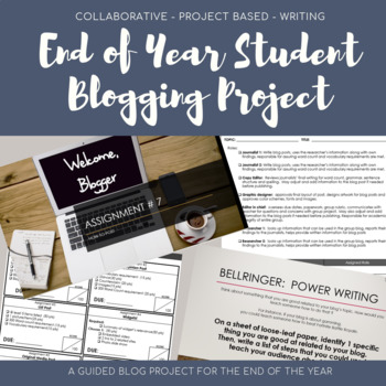 Preview of End of Year ELA Culminating Activity: Blog Writing