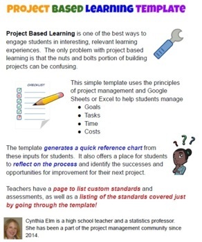 Preview of Project Based Learning Template