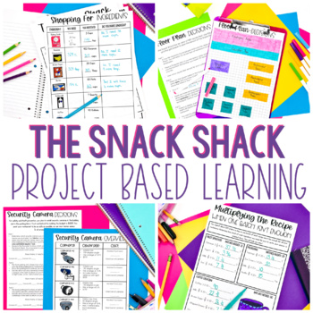 Preview of Math Project Based Learning | The Snack Shack
