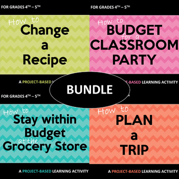 Preview of Project Based Learning Math activity BUNDLE
