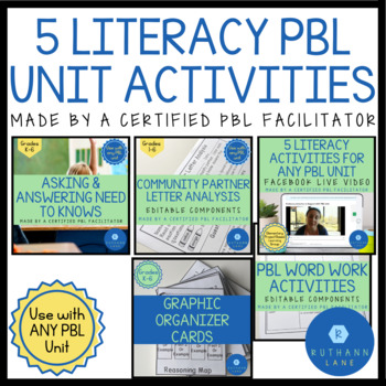 Preview of Project Based Learning ELA Activities and Ideas Bundle PBL Unit Planning for ELA