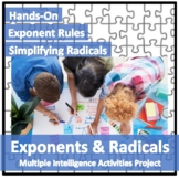 Exponents & Radicals Activities Project - Project Based Le