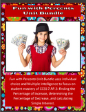 Fun with Percents Unit Bundle – 7th Grade PBL with Math