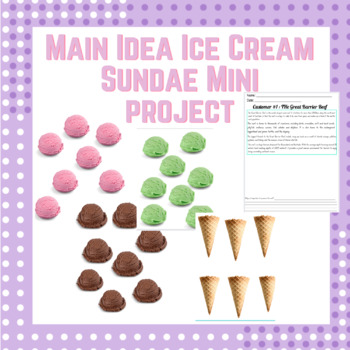 Preview of Ice Cream Sundae Book Report