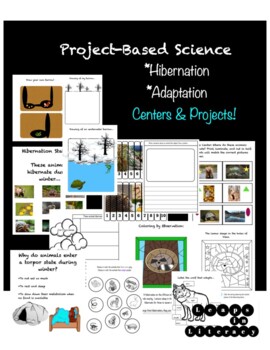 Preview of Project-Based Science: Animals in Winter that Hibernate and Adapt (Easel)