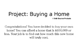 Project: Buying a Home