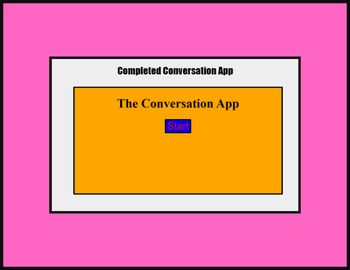 Preview of Project [Conversation App] HTML CSS JavaScript