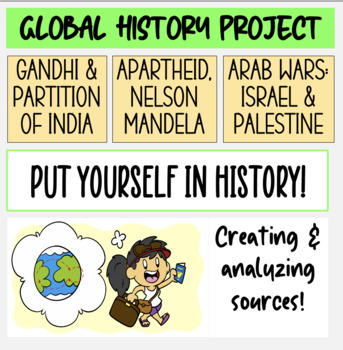 Preview of Project! Create & Analyze Sources: Gandhi, Mandela, Apartheid, Israel/Palestine