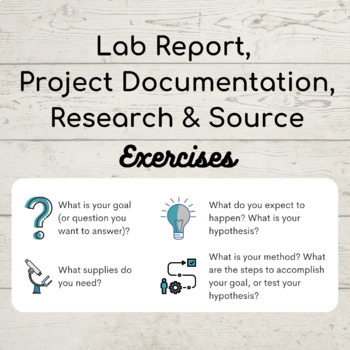 Preview of Project Exercises: Lab Report, Project Documentation, Research Plan, Sources