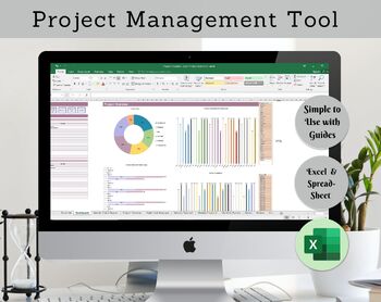 Preview of Project Management Tool | Google Sheet Template | Kanban Board Google Sheets
