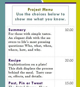 Preview of Project Menu
