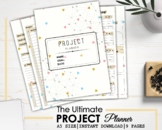 Project Planner Printable, Productivity Management Tracker