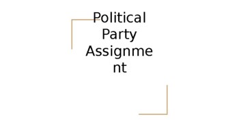 Preview of Project: Political Parties