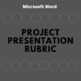 project presentation word