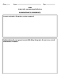 Project Reflection and Self-Assessment Sheet