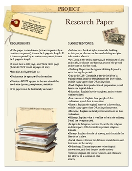 project research paper services