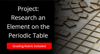 Preview of Project: Research an Element with Rubric