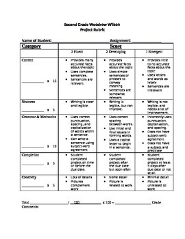 Preview of Project Rubric