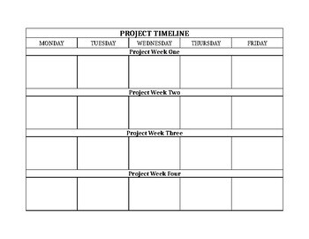 Project Timeline by Heather Smith | TPT