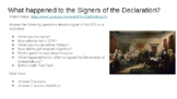 Project: What happened to the Signers of the Declaration o