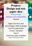 Project: design and test paper dice (editable) - AC Year 6