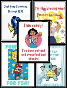 Preview of Projectable FSA Motivational Posters (Encanto, Mario, Finding Dory, Pokemon)