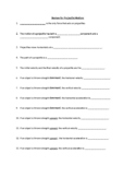 Projectile Motion Review Worksheet