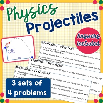 Projectile Problems by Lisa Tarman | TPT
