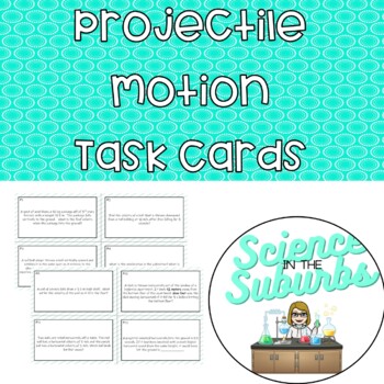 Preview of Projectile Motion Task Cards
