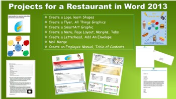 Preview of Projects For A Restaurants Word 2013