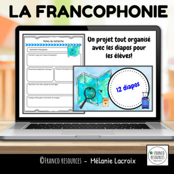Preview of Projet | La Francophonie | French project no prep!