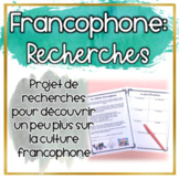 Projet : La culture francophone (Distance Learning)