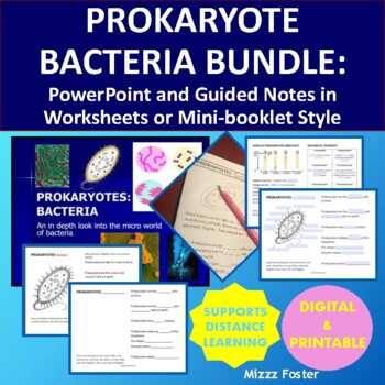 Preview of Prokaryote Bacteria: PowerPoint and Guided Notes with Key. (Digital & Print)