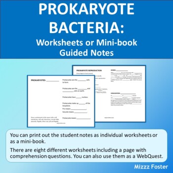 Prokaryotes: Bacteria Works... by Mizzz Foster | Teachers Pay Teachers
