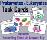 Prokaryotic and Eukaryotic Cells Task Cards Activity