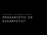 Prokaryotic vs Eukaryotic Cells Pack