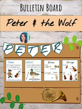 Preview of Prokofiev's "Peter & the Wolf" Editable Bulletin Board Poster Set