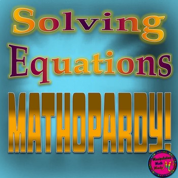 2023 Solving equations jeopardy topics: total 