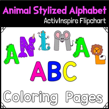 Preview of Promethean Animal Alphabet Coloring Pages
