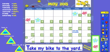 Preview of Promethean May 2015 Interactive Calendar