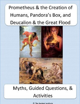 Preview of Prometheus, Pandora, & Deucalion: Greek Myth Bundle (Distance Learning or PDF)