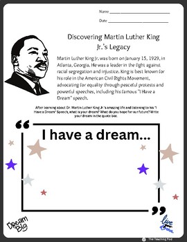 Prominent African American Leaders-MLK by The Teaching Pod | TPT
