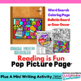Promote Reading Word Search : Pop Picture Page® Coloring :