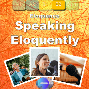 Preview of Promoting Something Eloquently / Complete ESL Lesson for B2 Level Adult Learners