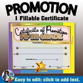 Promotion Certificate Fifth Grade